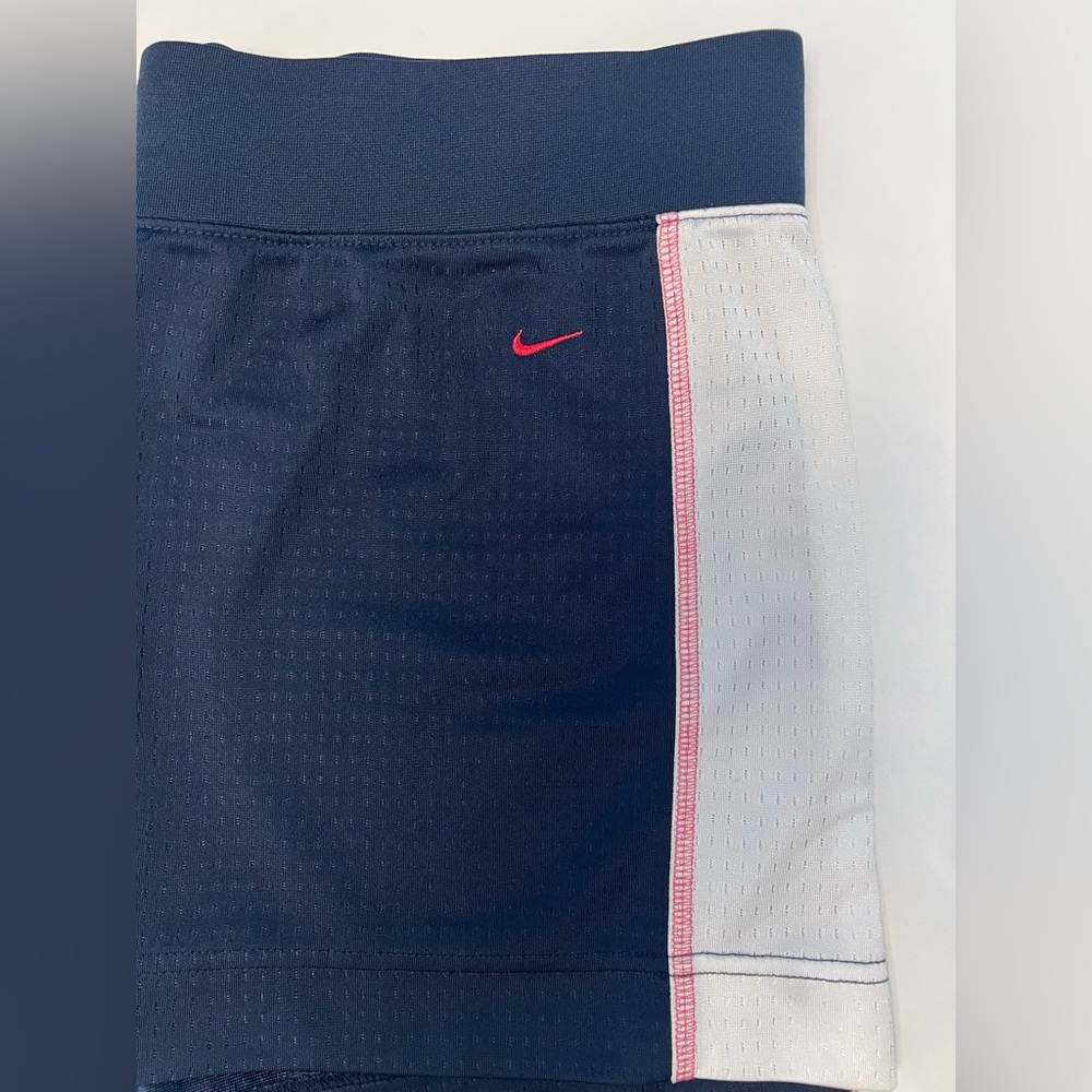 Nike Navy and White Athletic Shorts, Size Large